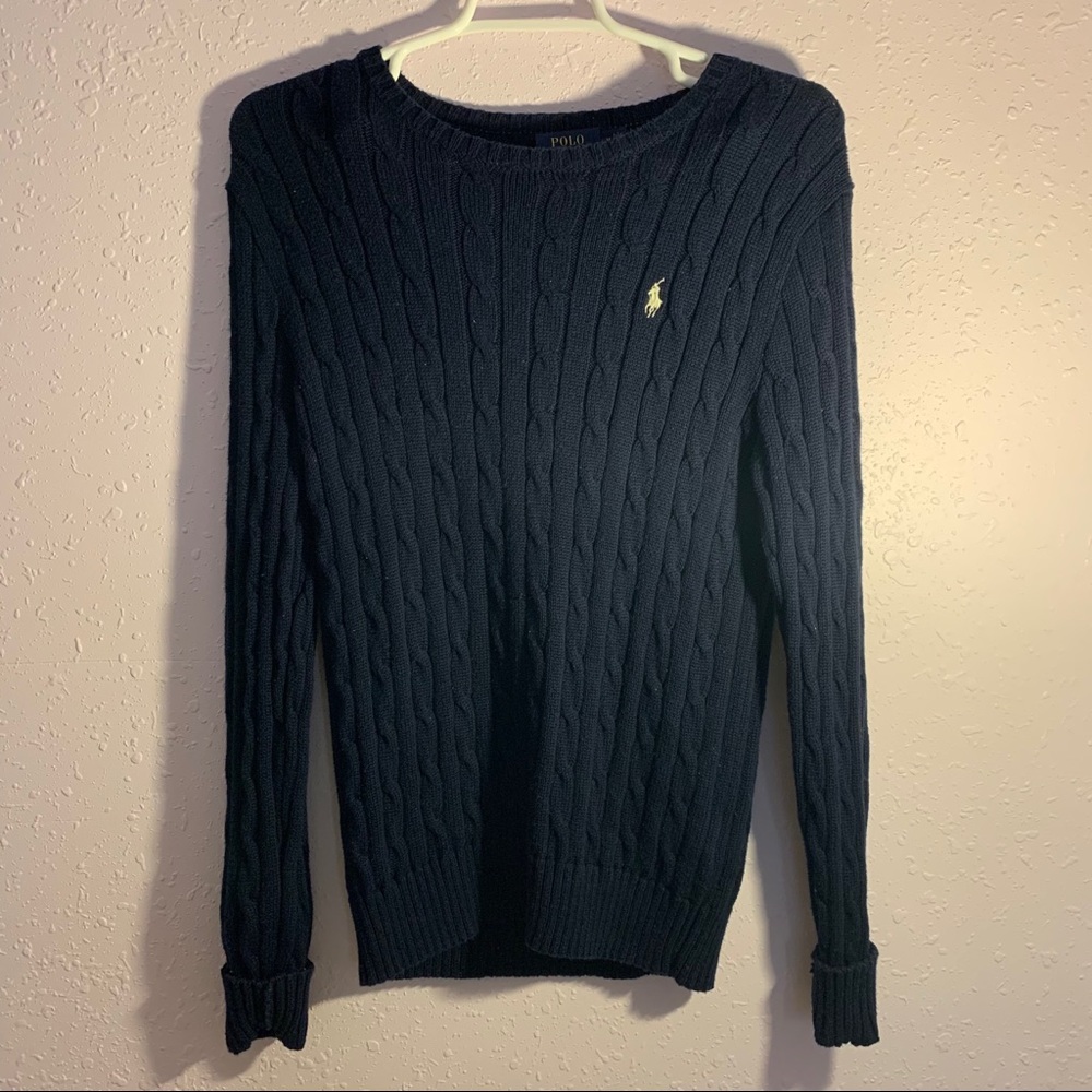 Ralph Lauren Polo navy blue knitted sweater